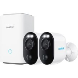 Kit de caméras de surveillance Reolink Hub 1 + 2x Argus B310 à batterie et connexion Wi-Fi