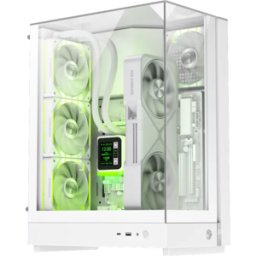 Boitier Mini Tour Micro ATX Gamemax T20 RGB avec panneaux vitrés (Blanc)