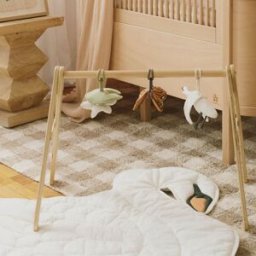 Lorena Canals Arche d'éveil bébé en bois avec 3 jouets sensoriels
