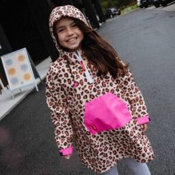 Hello Hossy Poncho de pluie Léopard (7-9 ans)