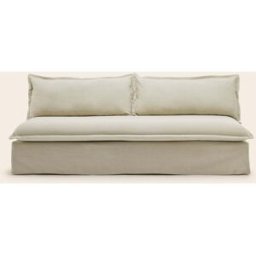 MADURA Banquette Salvina Barbate beige chaud - BEIGE 210x95xH80 cm