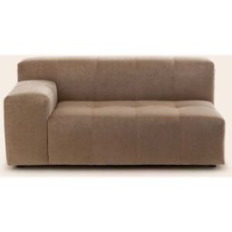 MADURA Canapé Modulable Accoudoir G Uberto Opal beige chaud - BEIGE 150x90xH66 cm