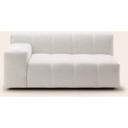 MADURA Canapé Modulable Accoudoir G Uberto Glory ivoire - IVOIRE 150x90xH66 cm