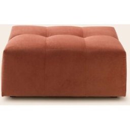 MADURA Pouf Modulable Uberto Opal orange corail - ORANGE 90x70 cm