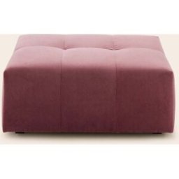 MADURA Pouf Modulable Uberto Opal aubergine douce - VIOLET 90x70 cm