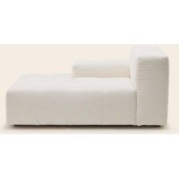 MADURA Méridienne Modulable G Uberto Sym écru bouclé - ECRU 90x150xH66 cm