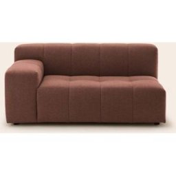 MADURA Canapé Modulable Accoudoir G Uberto Glory rouille - ORANGE 150x90xH66 cm