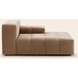 MADURA Méridienne Modulable D Uberto Opal beige chaud - BEIGE 90x150xH66 cm