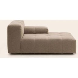 MADURA Méridienne Modulable D Uberto Glory taupe - MARRON 90x150xH66 cm