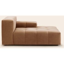 MADURA Méridienne Modulable D Uberto Opal caramel - MARRON 90x150xH66 cm