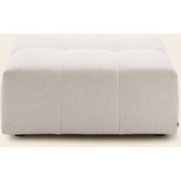MADURA Pouf Modulable Uberto Glory ivoire - IVOIRE 90x70 cm
