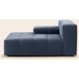 MADURA Méridienne Modulable G Uberto Opal bleu de gris - BLEU 90x150xH66 cm