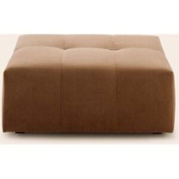 MADURA Pouf Modulable Uberto Opal caramel - MARRON 90x70 cm