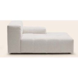 MADURA Méridienne Modulable D Uberto Glory ivoire - IVOIRE 90x150xH66 cm
