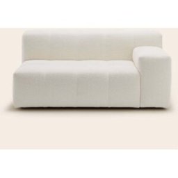 MADURA Canapé Modulable Accoudoir D Uberto Sym écru bouclé - ECRU 150x90xH66 cm
