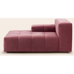MADURA Méridienne Modulable G Uberto Opal aubergine douce - VIOLET 90x150xH66 cm
