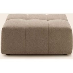 MADURA Pouf Modulable Uberto Glory taupe - MARRON 90x70 cm