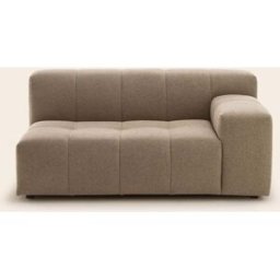 MADURA Canapé Modulable Accoudoir D Uberto Glory taupe - MARRON 150x90xH66 cm