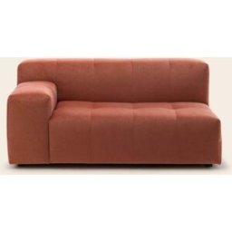 MADURA Canapé Modulable Accoudoir G Uberto Opal orange corail - ORANGE 150x90xH66 cm
