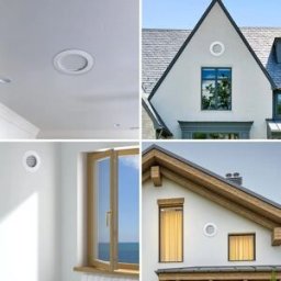 INF Grille d'aération rotative 100mm - Débit d'air réglable et diffuseur ABS amovible lavable pour plafond et mur