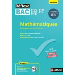 Mathématiques, enseignement commun première, bac STMG, ST2S, STI2D, STL, STHR : conforme au programm Michel Choroszynski, Olivier Le Dantec, Marion Van Den Driessche Nathan