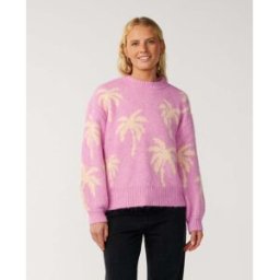 Rip Curl Pull col rond Retro Swell Palm Jacquard Lilac XL Female