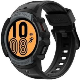Étui Spigen Rugged Armor Pro Protection Gris Charbon Pour Samsung Galaxy Watch