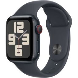 Apple Watch Se Gps + Cellular 40mm Boîtier Midnight Aluminium Bracelet Midnight Sport Band S/m