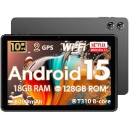 Tablette Generique 2025 10.0 Pouces Android 15 Octa-core 2.0 Ghz 18 Go Ram 128 Go Noir