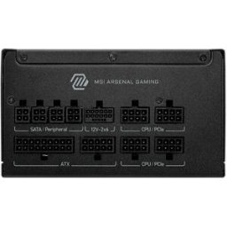 MSI Alimentation Modulaire Mag A850gls Pcie 5.0 850w 80+ Gold Black One Size unisex