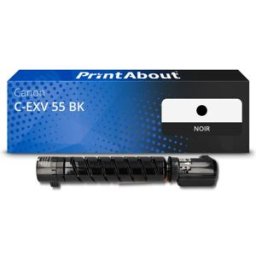 PrintAbout Toner compatible Canon C-EXV 55 BK - Noir Noir