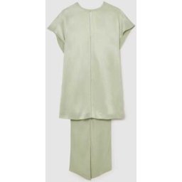 Reiss Reiss Alice Satin Cape-Detail Mini Dress Argent 34