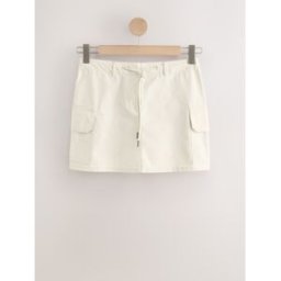 Next Stone Cargo Pocket Mini Skirt Stone EU 46 Long (UK 18 L)