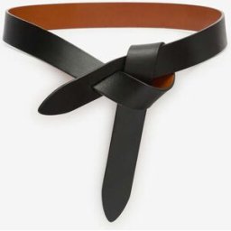 Ceinture Lecce En Cuir - Femme - Noir Et Naturel - Tailles - Isabel Marant