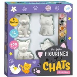Mes jolies figurines chats à peindre Atelier Cloro 1 2 3 Soleil