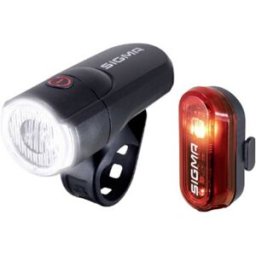 Sigma Kit déclairage de vélo Aura 30 Set w/ Curve LED à pile(s) noir