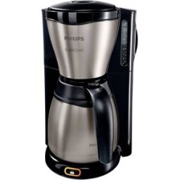 Philips Home Café Gaia HD7548/20 Cafetière noir, acier inoxydable Nombre de tasse=15 verseuse thermofuge