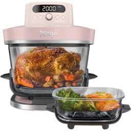 Air Fryer en verre Crispi Pro 7-en-1, Rose Quartz Quartz rose AS101EURS par SharkNinja