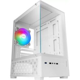 Boitier Mini Tour Micro ATX Mars Gaming MC-SE2 avec panneaux vitrés (Blanc)