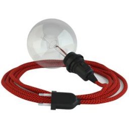Creative Cables Lampe Snake Shade Ready 5m Red Devil / Black One Size