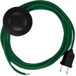Creative Cables Câble De Lampadaire Rc63 3m Green / Grey One Size