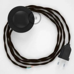 Creative Cables Câble De Lampadaire Tm13 3m Brown / Black One Size