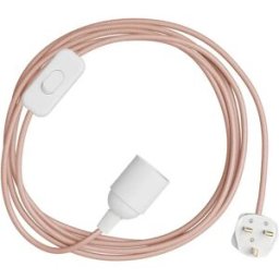 Creative Cables Douille Avec Cordon Snakebis E14 Baby Pink 1.8 m