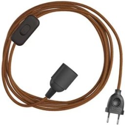 Creative Cables Douille Snakebis E14 Avec Fil 1.8 M Brown One Size