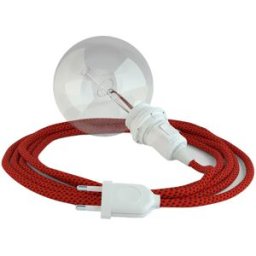 Creative Cables Lampe Snake Shade Ready 5m Red Devil / White One Size