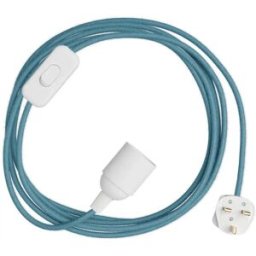 Creative Cables Douille Avec Cordon Snakebis E14 Blue Steward 1.8 m