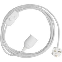 Creative Cables Douille Avec Cordon Snakebis E14 White 3 m