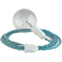Creative Cables Câble De Lampe Snake Twisted 5m Ocean / White One Size