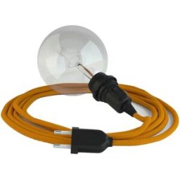 Creative Cables Câble De Lampe Snake Zigzag Shade Ready 5m Mustard / Black One Size