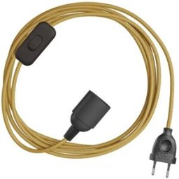 Creative Cables Douille Snakebis E14 Avec Fil 3 M Yellow One Size